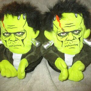 Frankenstein's Monster Womens Plush Slippers - Universal Monsters NEW L XL